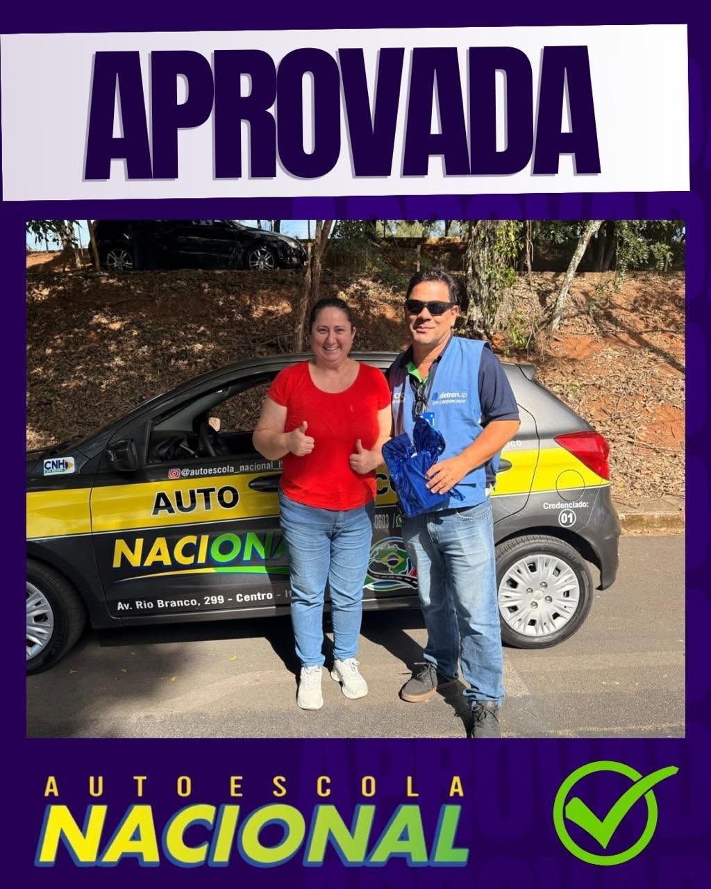 Aluna aprovada